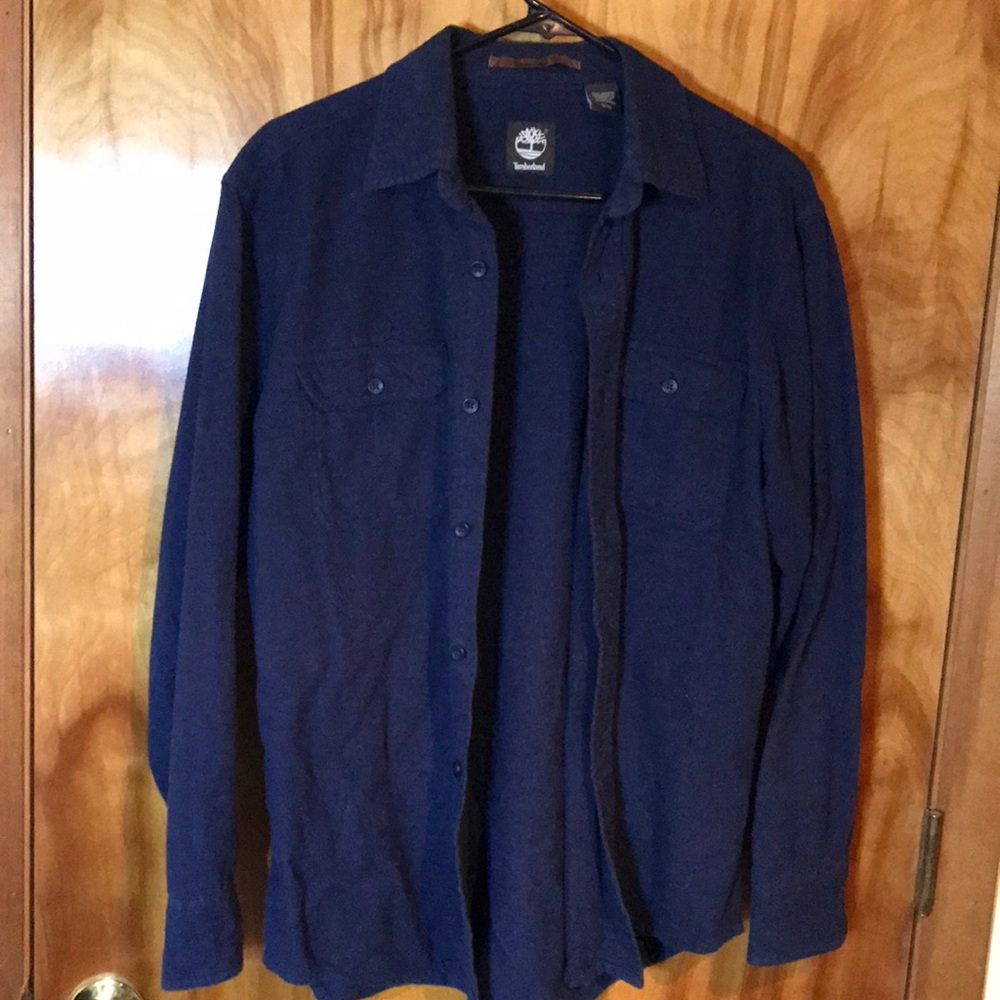 Timberland blue button up M